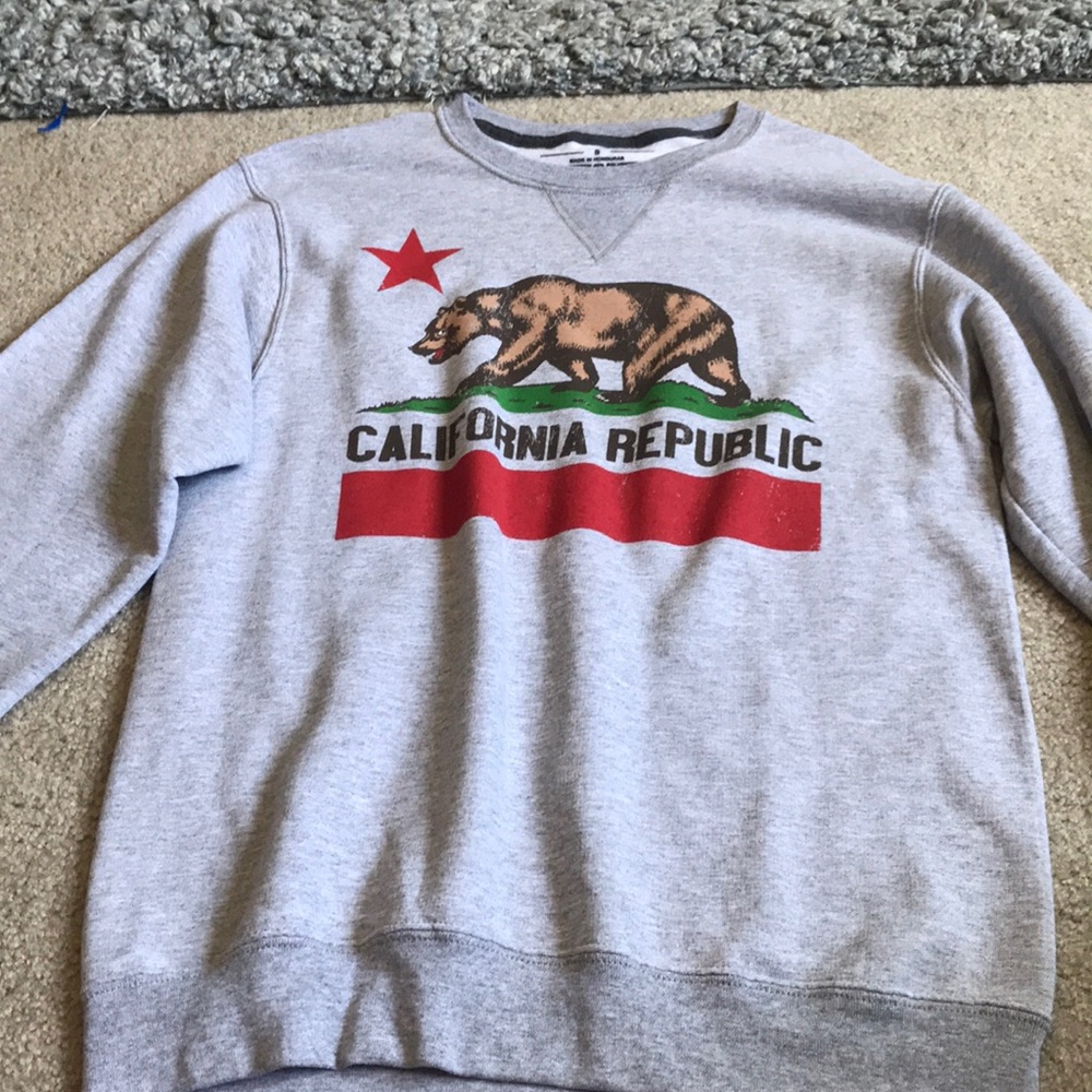 over-sized california republic crewneck